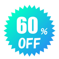 	60%OFF セール値下げアイコン 青色