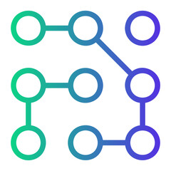 complexity Line Gradient Icon