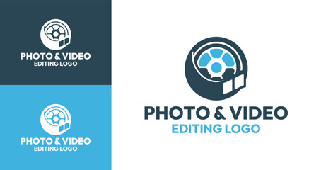 Professional Photo and Video Editing Logo for Media and Creative Industries