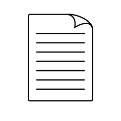 unique simple document icon