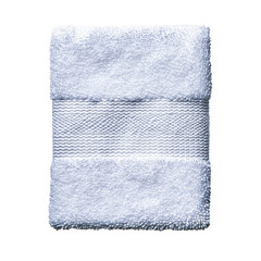 Soft white towel for personal care and comfort.
