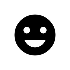 Fototapeta premium Mood Happy Face Icon Representing Positive Emotion and Happiness
