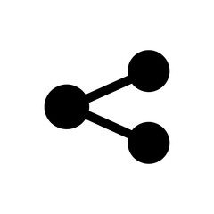 Share Network Symbol Icon for Online Connectivity and Sharing