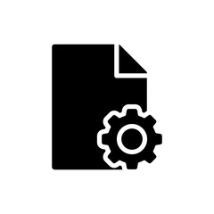 File Icon with Settings Gear for Configuration Options