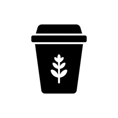 Hot Drink with Flower Art Top for Artistic Beverage Design