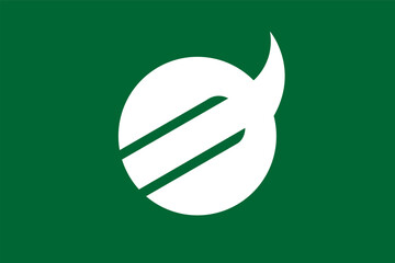 Flag of Kawanishi, Nara, Flag background. Vector illustration