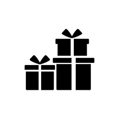 Stack of Three Sized Presents for Christmas and Holiday Gift Decor