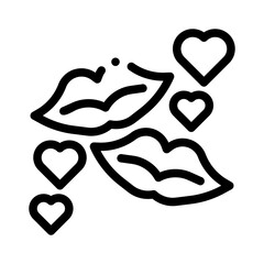lips line icon