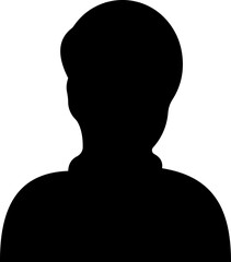 User avatars icon male and female human profile face icons. blank person Unknown anonymous person. Suitable for social media profiles, screensavers and as a template. on transparent background