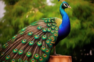 Obraz premium Peacock animal bird wildlife.