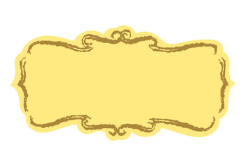 Hand draw Vintage Frames, scribble decorative frame and border, colors backgrounds, doodle design elements Vector illustration	