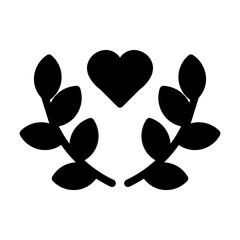 love glyph icon