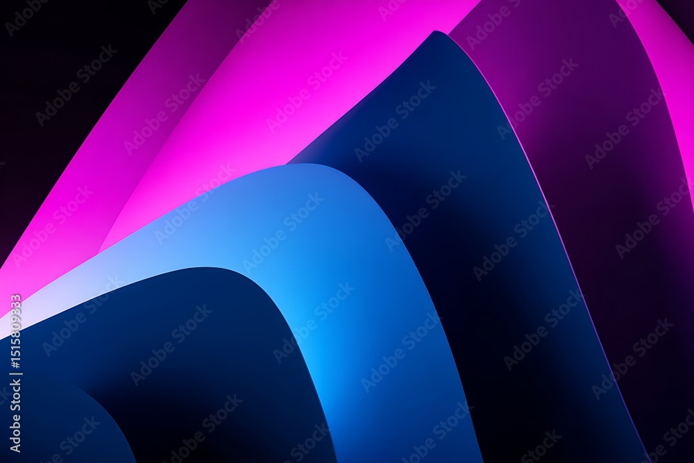 Aufkleber abstract layers with gradient color scheme