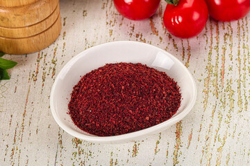 Natural organic Sumah powder for culinary