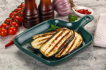  Vegan Grilled eggplant slices snack