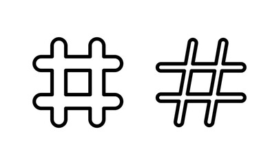 Obraz premium Hashtag icon logo design. hashtag sign and symbol
