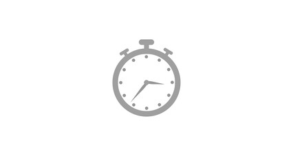 Glowing clock icon with white background vector stock illustration.