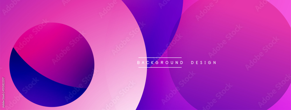 Aufkleber abstract shapes overlap, creating vibrant pink, purple gradients. modern design element for backgrou