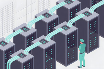 Obraz premium Technology & Futuristic