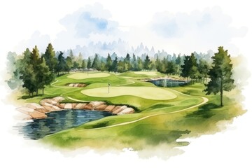Golf outdoors nature sports.
