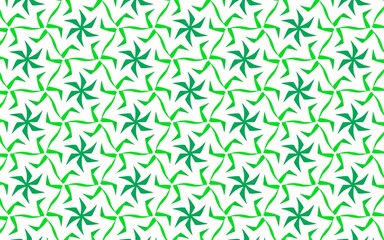 Stylized Green Repeating Organic Design
