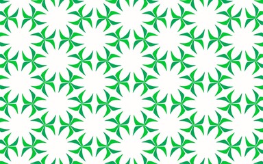 Stylized Green Repeating Organic Design