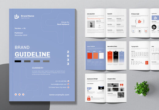Brand Guideline Template Layout