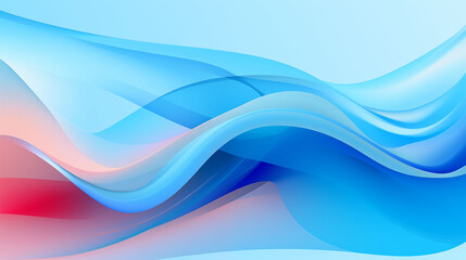 Fototapeta premium colorful wave abstract on blue background