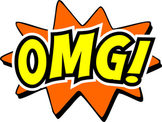 Cartoon comic sign burst clouds. Speech bubble, OMG sign expression and pop art text frames. Comics mem expressions speech, superhero book OMG label. Isolated vector symbols set