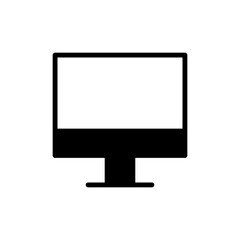 Computer icon symbol for apps and websites. computer monitor sign and symbol