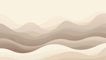 Abstract Desert Landscape with Soft Beige Tones for Background Designs
