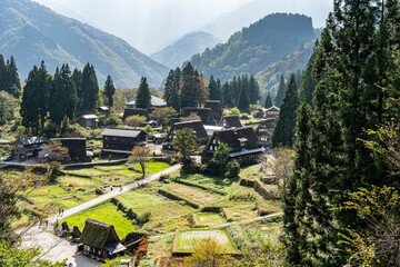 秋の五箇山　世界遺産相倉合掌造り集落