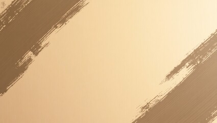 Abstract Tan Background with Brown Brush Strokes for Creative Design