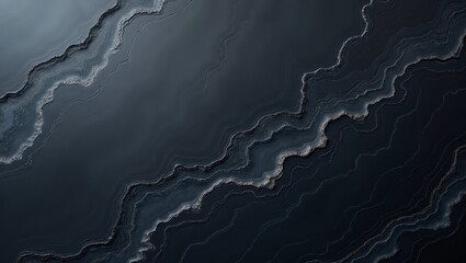 Abstract Dark Blue Waves with Textured Edges for Modern Background