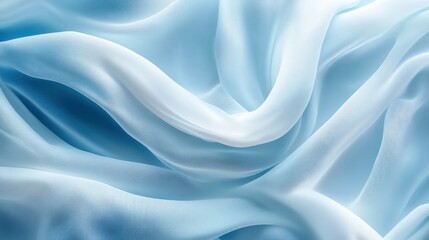 Fototapeta premium Abstract Blue Silk Fabric Texture