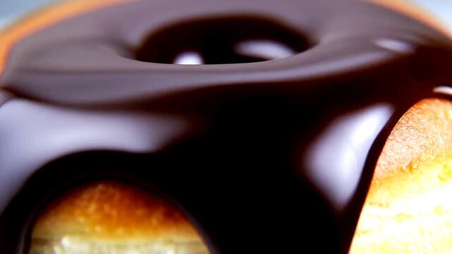 close up of a chocolate dumpling sweet