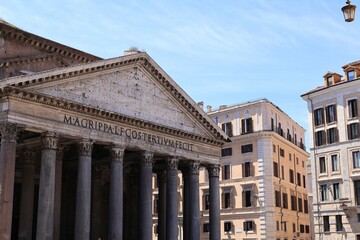 Obraz premium Blick in das Zentrum der Stadt Rom in Italien 