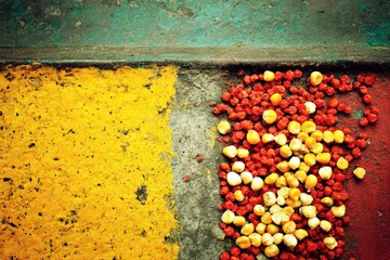 Vibrant Culinary Spices Arrayed In Diverse Sections