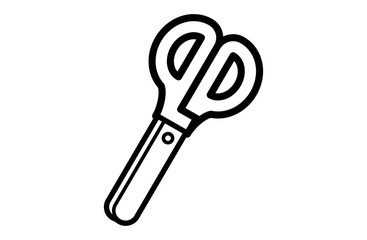 ハサミアイコン – カットや裁断を表すシンプルな文具線画デザイン