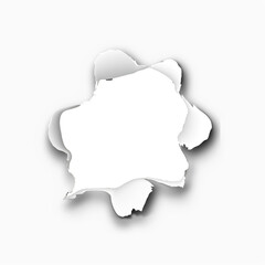 Obraz premium hole in paper