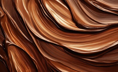 Chocolate paint swirls