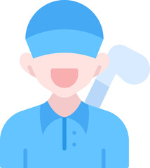 Golf athlete icon