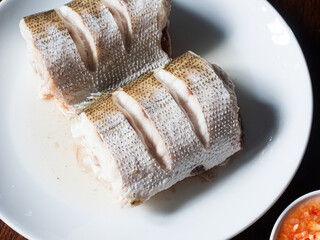 boiled barracuda fish