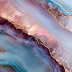 Beautiful agate stone background with natural patterns and colors, white isolate background