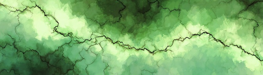 Abstract green texture with dark veins, ideal for backgrounds and design projects.