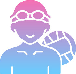Water polo player icon