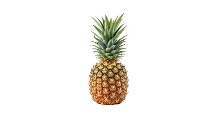Fototapeta premium Isolated pineapple on black background fresh tropical fruit
