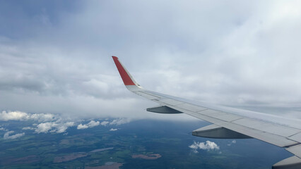 Obraz premium Views from the window of airplane