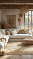Coastal Living Room Decor: Tranquil Beige and Neutral Tones