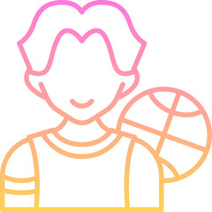 Basketball player icon